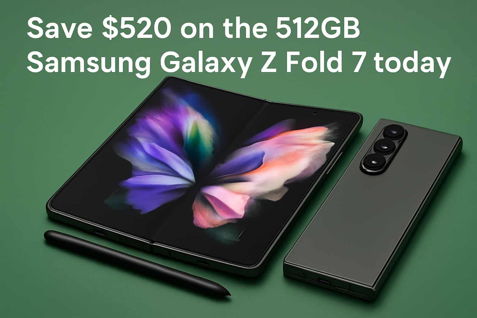 Samsung Galaxy Z Fold 7 512GB foldable phone, 0 off deal