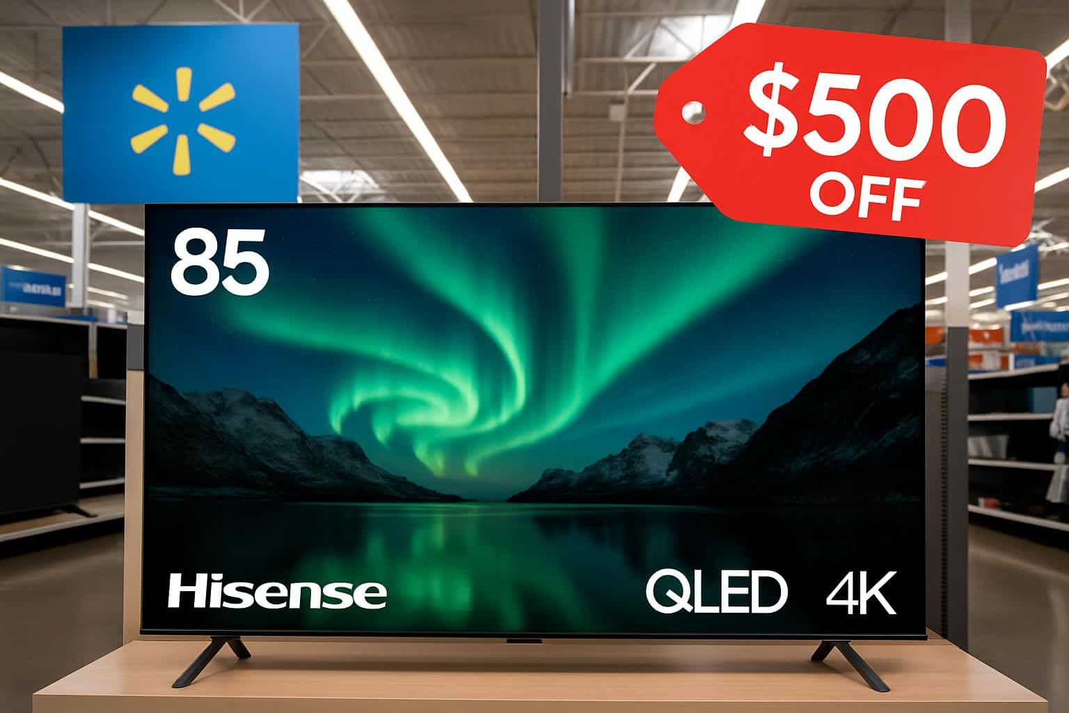 85-inch Hisense U7 QLED 4K TV $500 off at Walmart