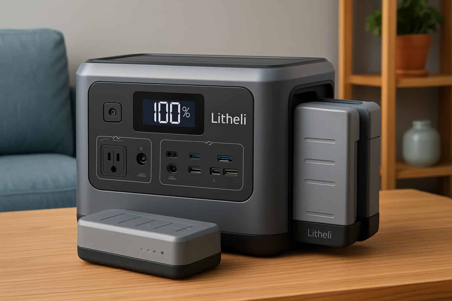 Litheli Eclair 1000 portable power station with swappable power banks