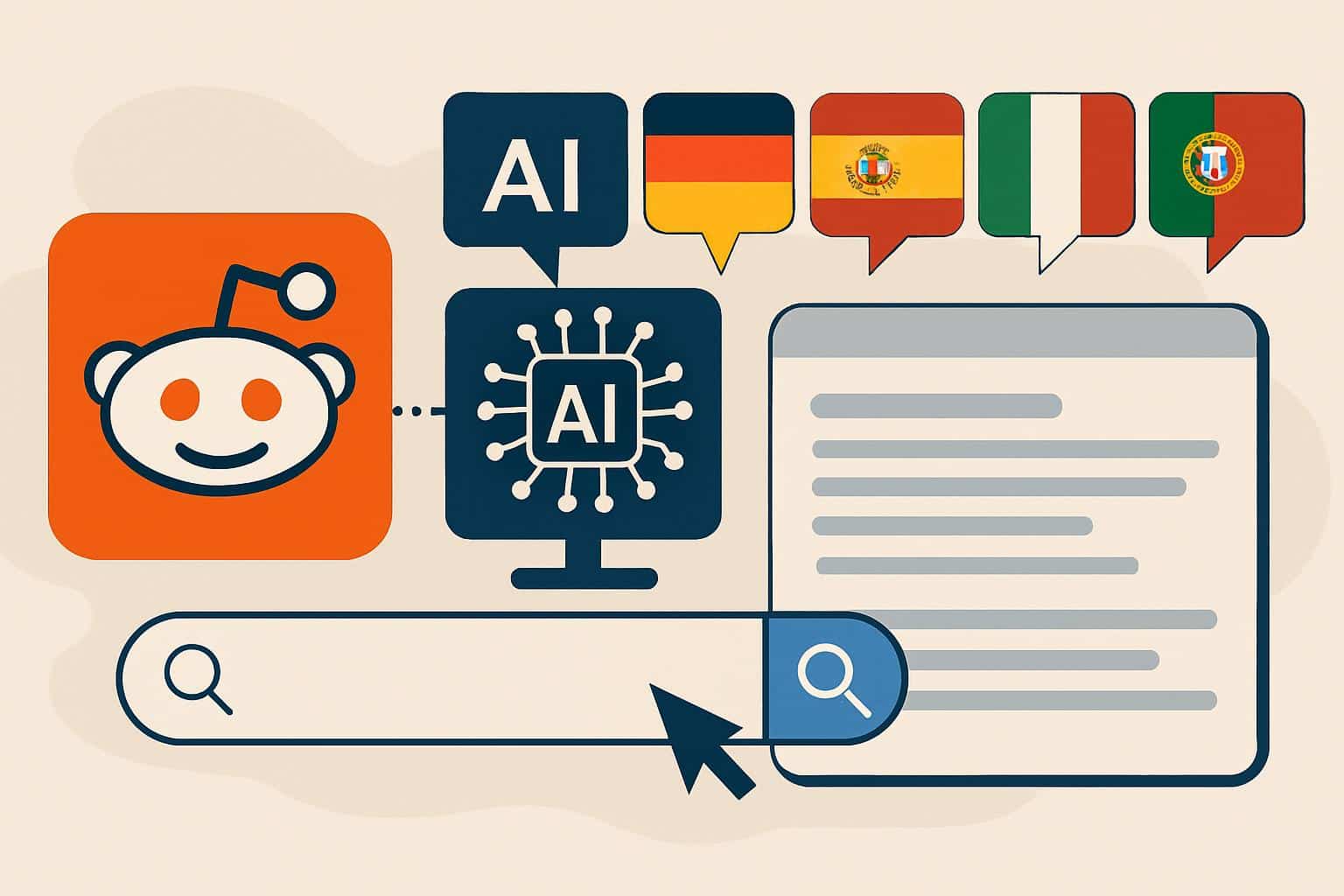 Reddit AI search adds multilingual support for five languages