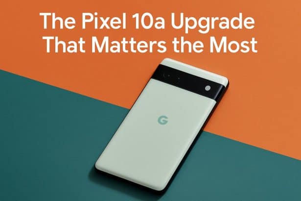 Google Pixel 10a smartphone showcasing its most important upgrade
