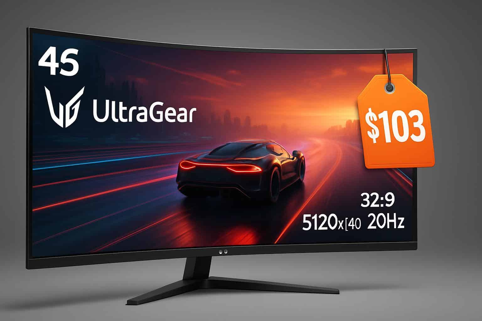 LG 45GR75DC-B UltraGear 45-inch curved gaming monitor 3 price drop