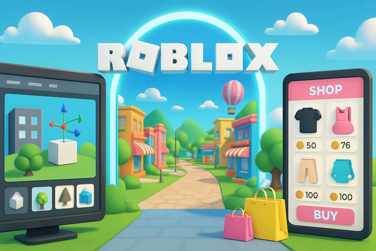 VLGE lets Roblox players build worlds and shop in-game easily