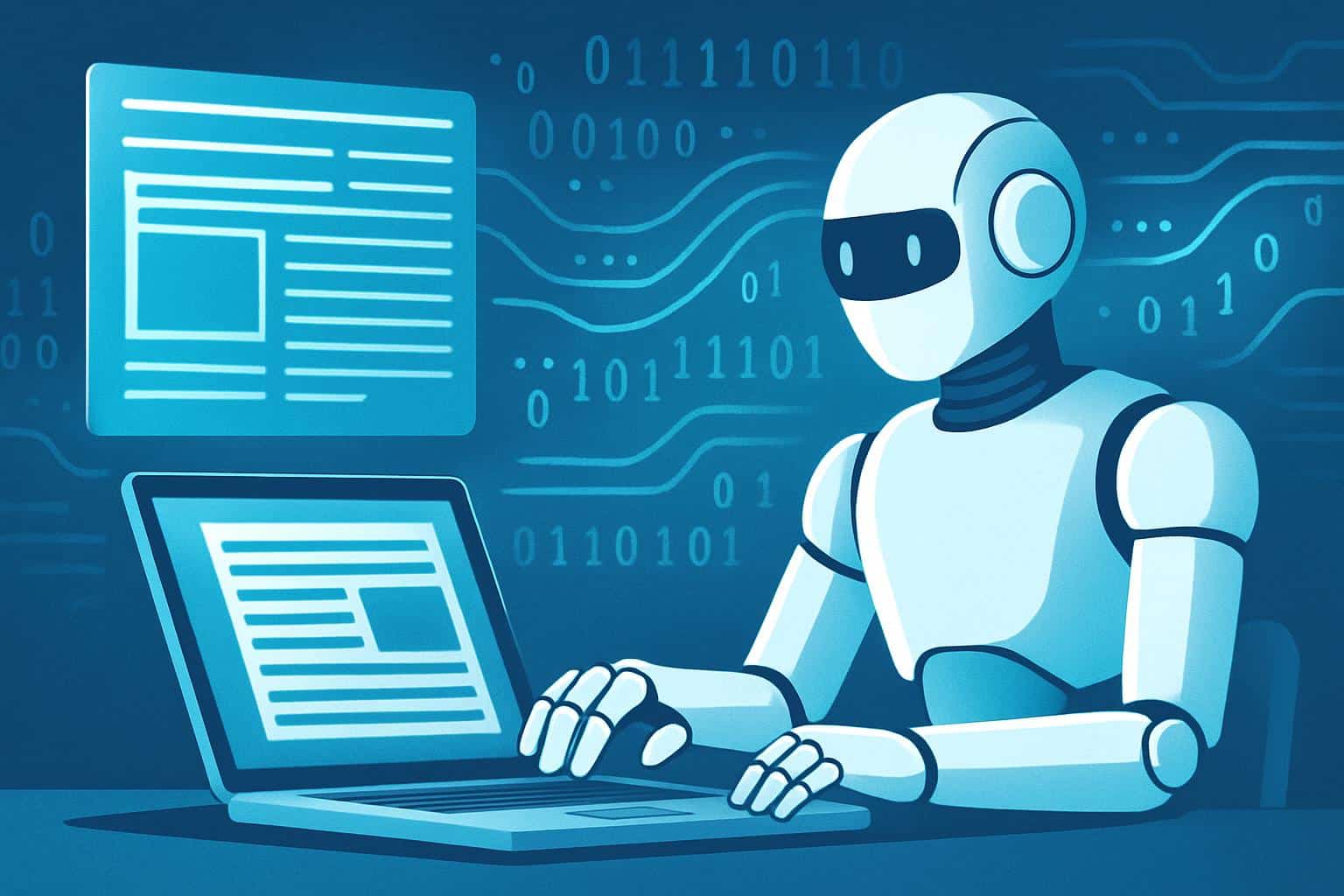 AI-generated online news and articles written by robots