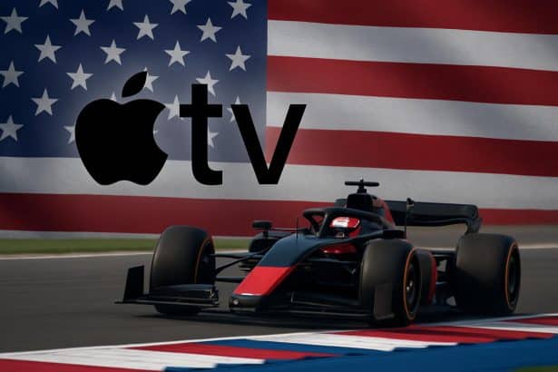 Apple TV and F1 logos highlight U.S. Formula 1 streaming rights deal
