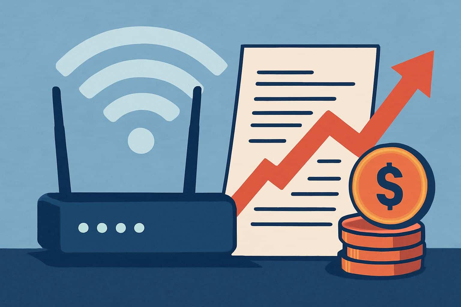 AT&T home internet prices increase by $5, monthly bill with rising arrow