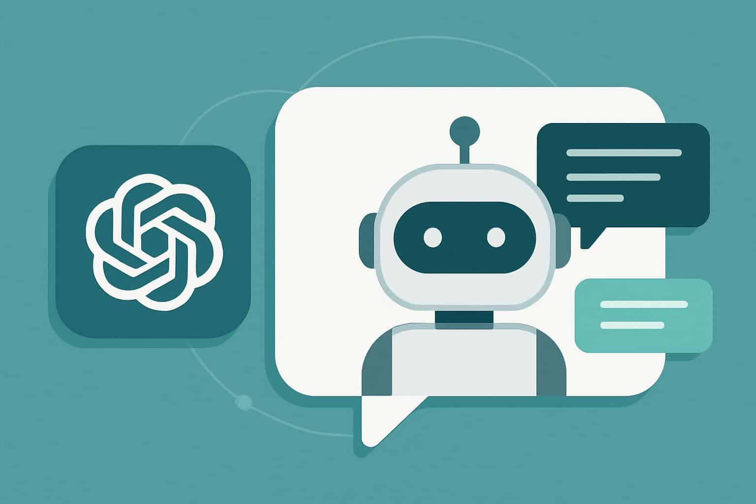 ChatGPT AI chatbot interface with OpenAI branding