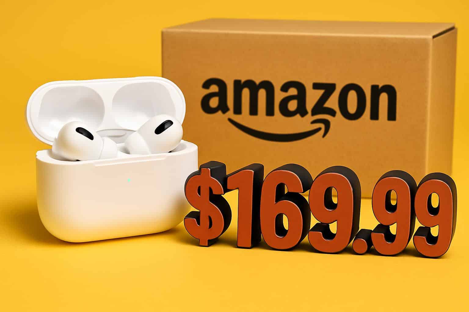 Apple AirPods Pro 2 with charging case on Amazon sale for 9.99