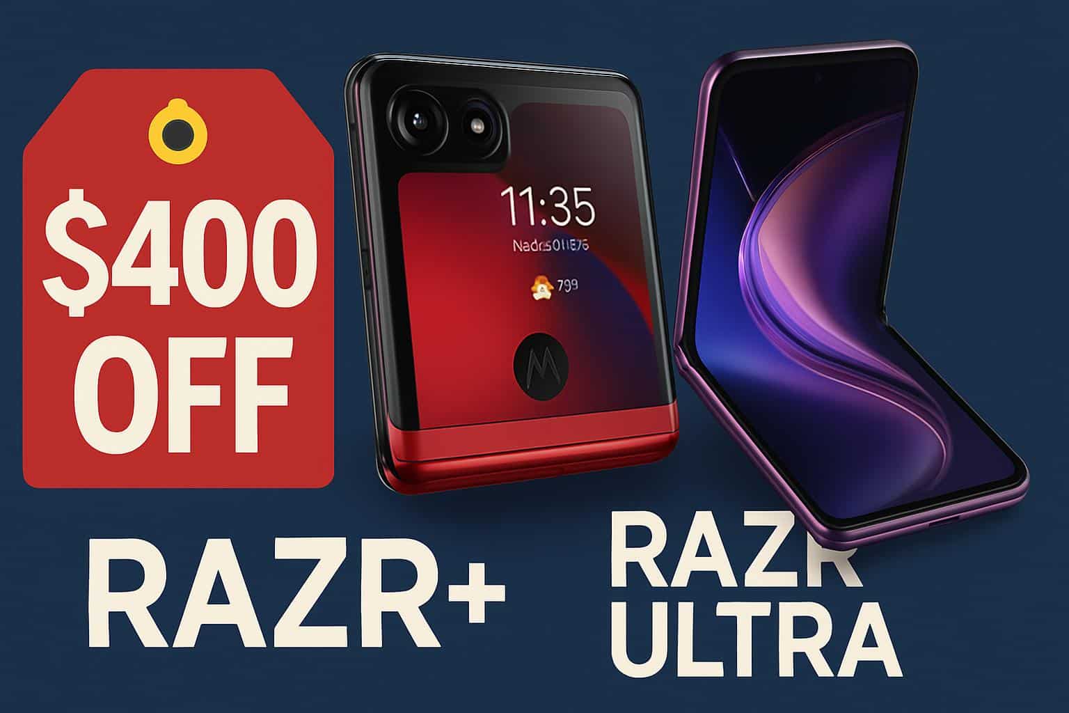 Motorola Razr Plus and Razr Ultra deal: $400 off foldable phones