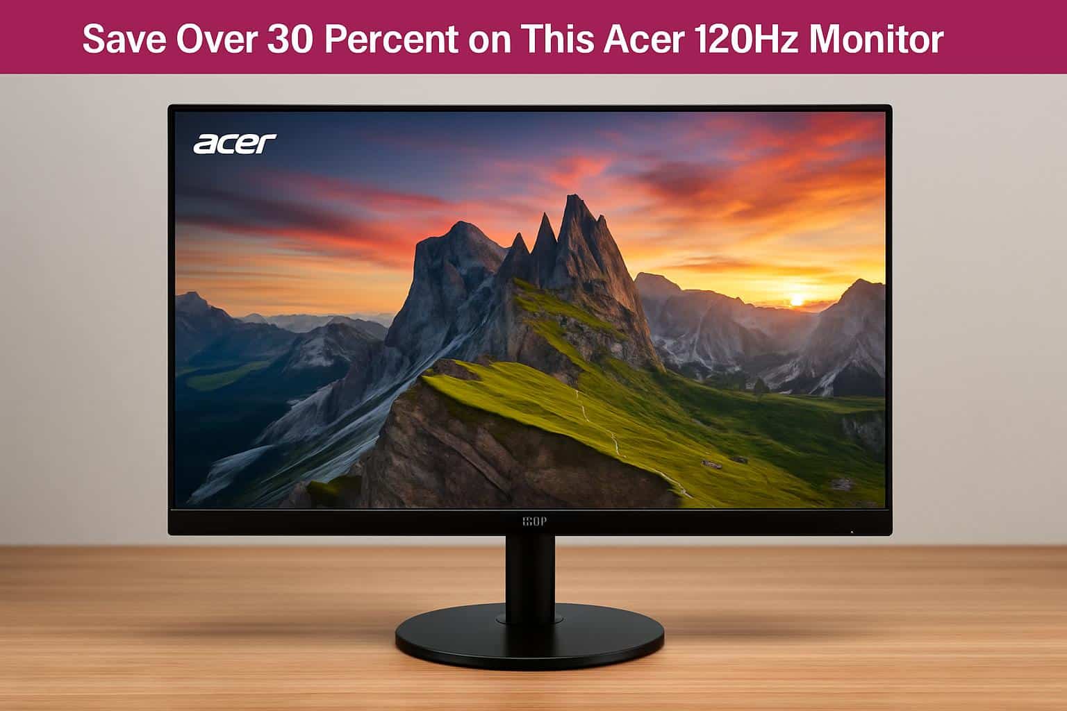 Acer 120Hz monitor on sale, save over 30 percent