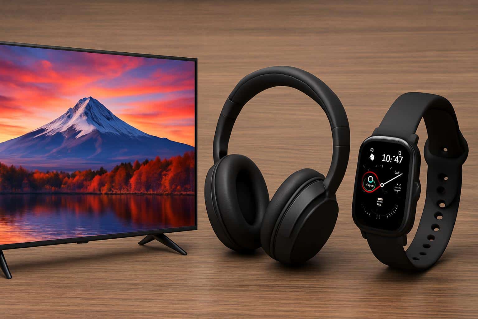 Weekend tech deals on TVs, headphones, and smartwatches with sale tags