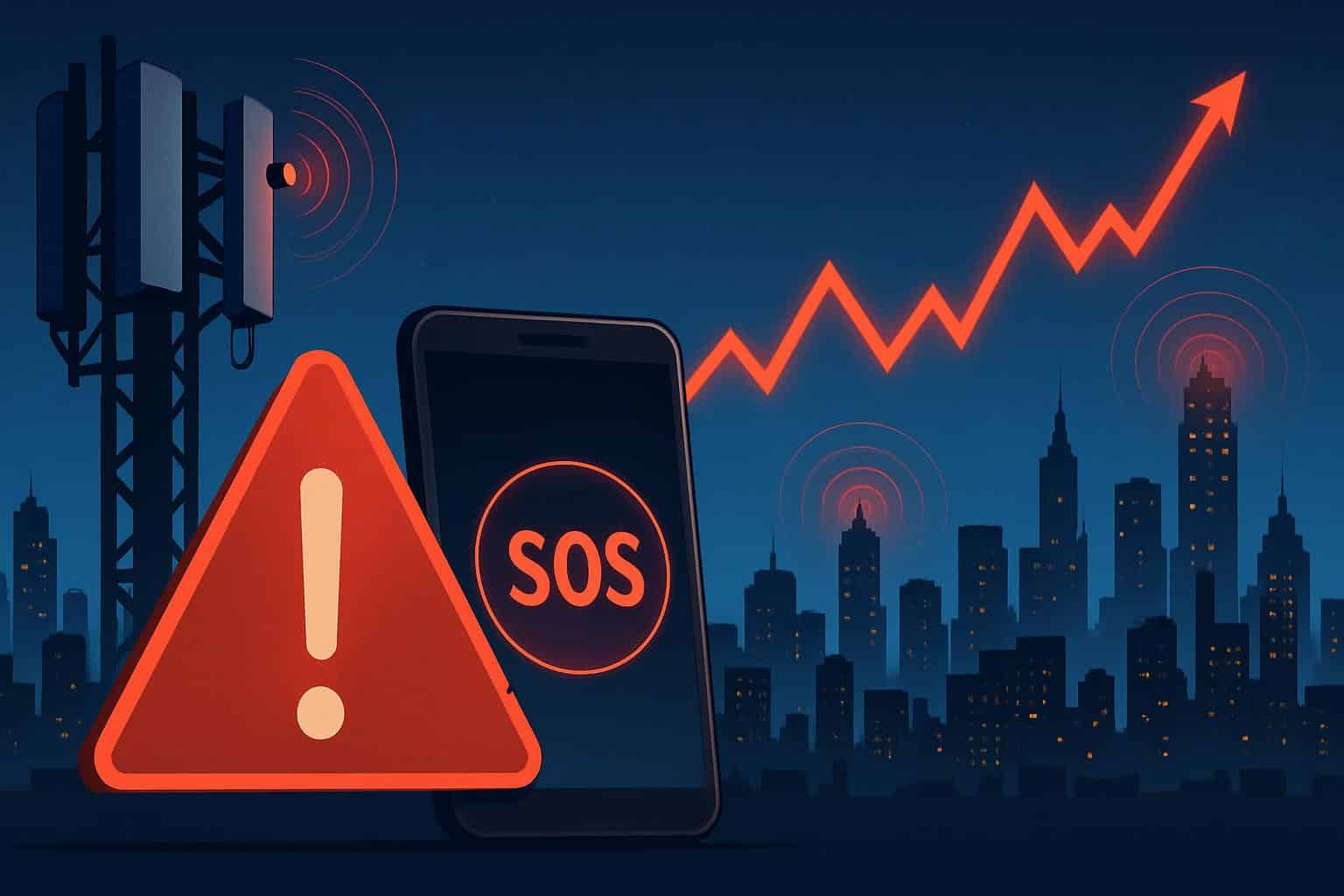 AT&T cell network outage reports spike across major U.S. cities, widespread disruptions