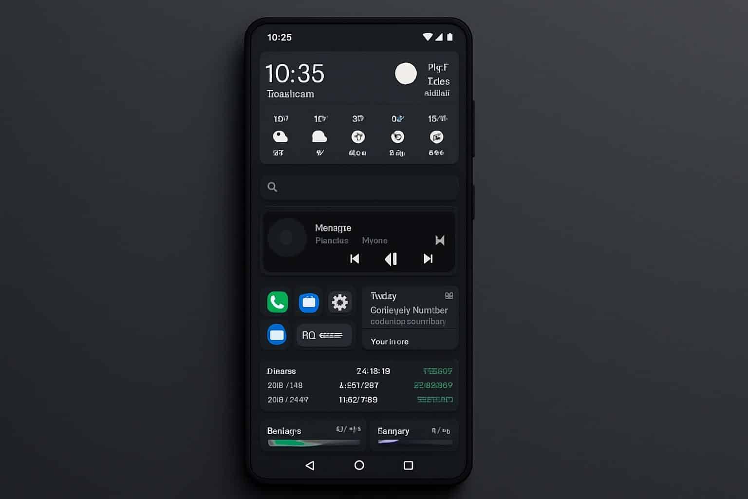AIO Launcher focuses on Android widgets with a widget-centric home screen