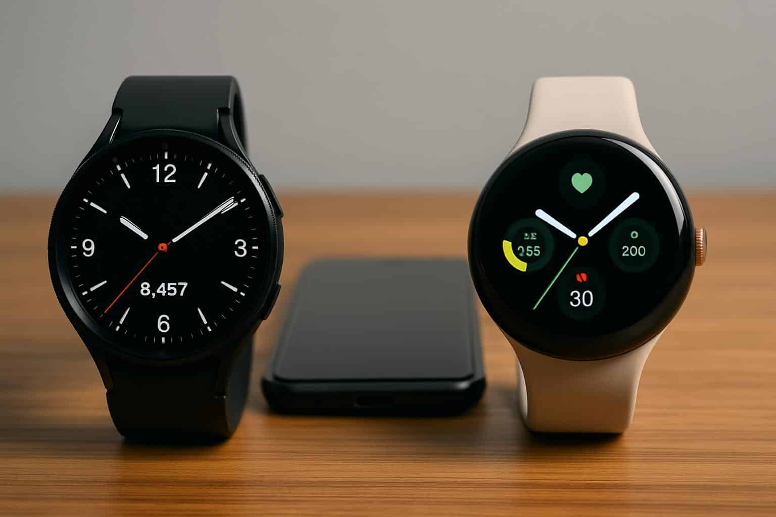 Galaxy Watch 8 vs Pixel Watch 4 comparison highlighting choice of Galaxy Watch 8