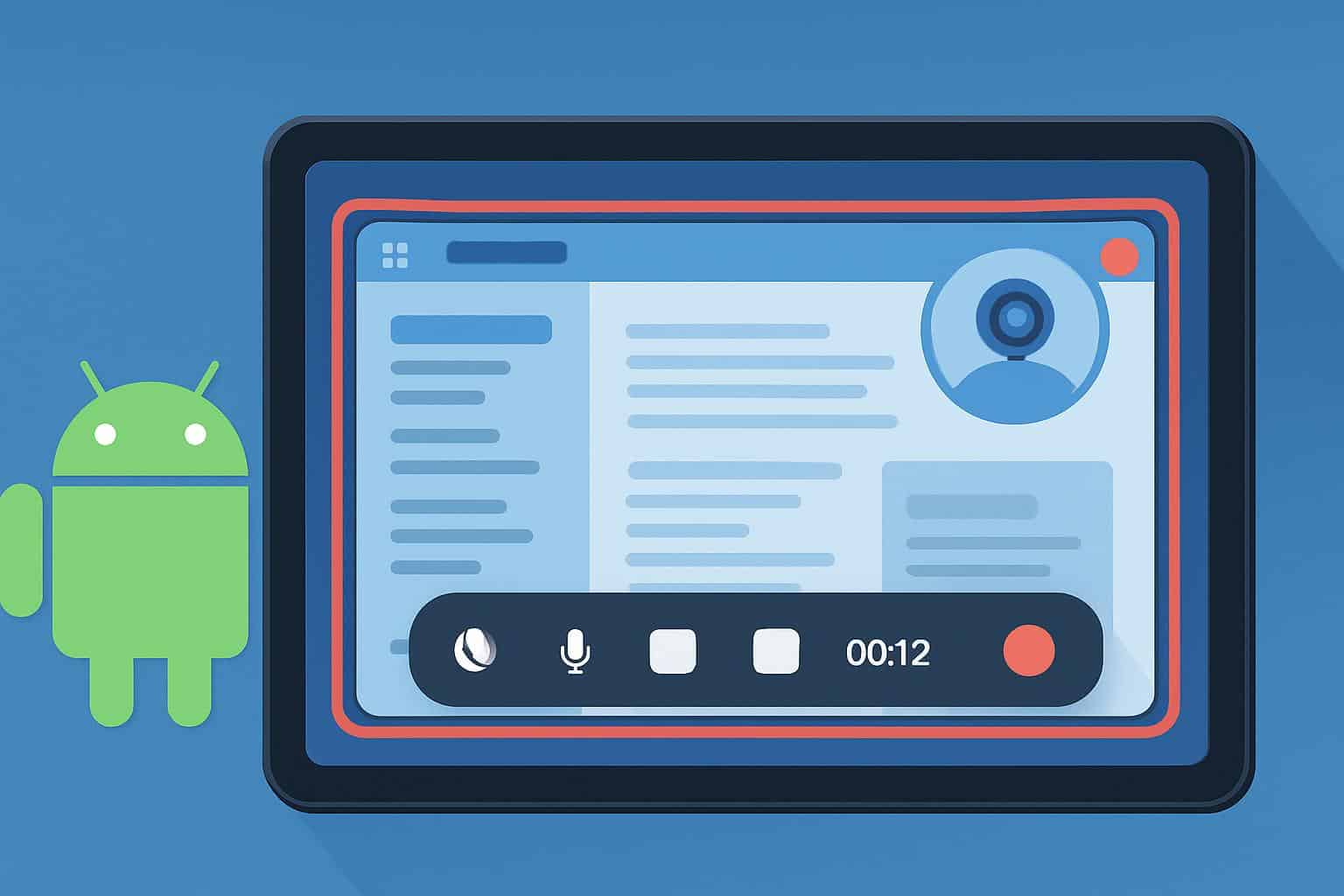 Android screen recording upgrade with new tools on smartphone UI