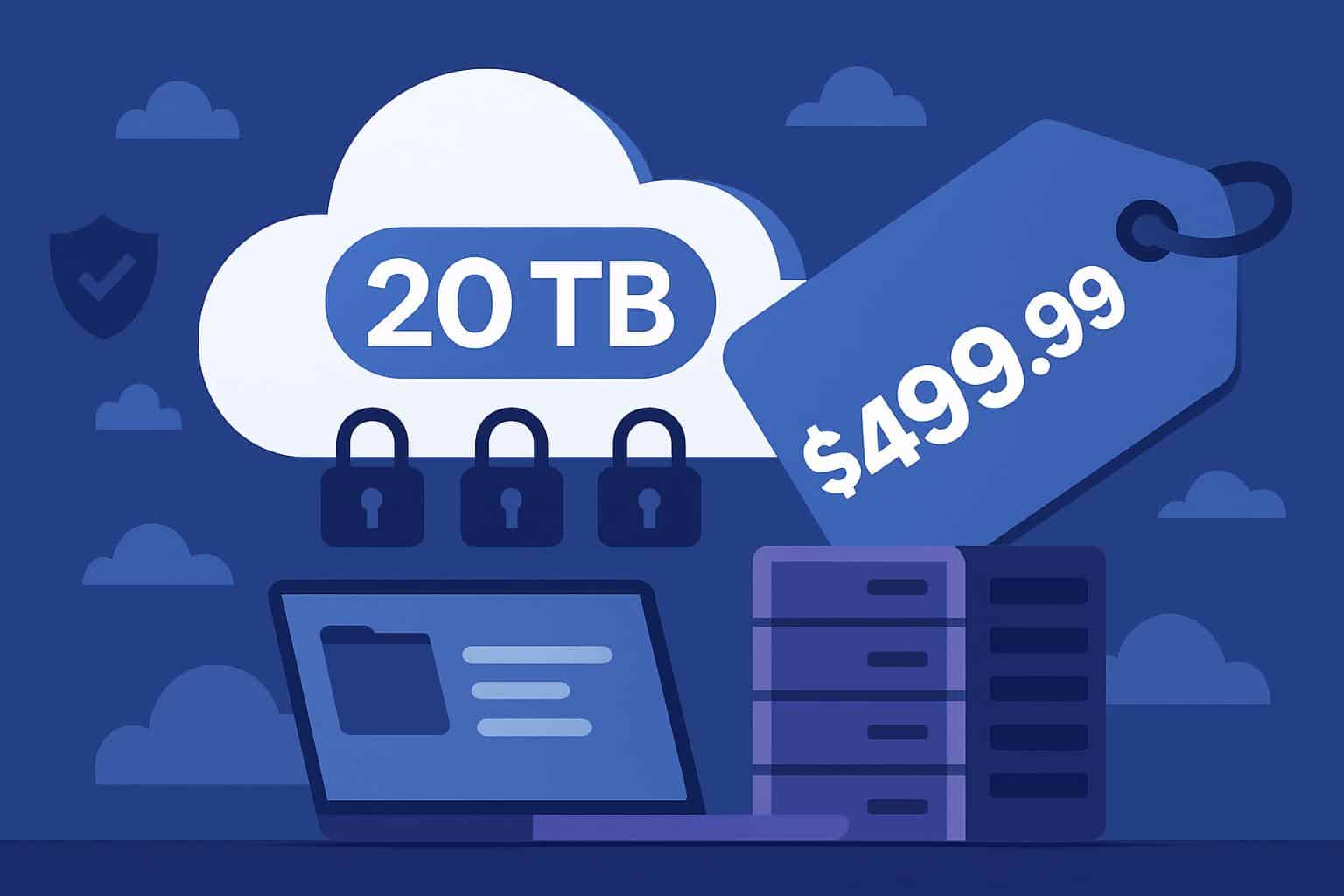 Internxt 20TB private cloud storage priced at 9.99