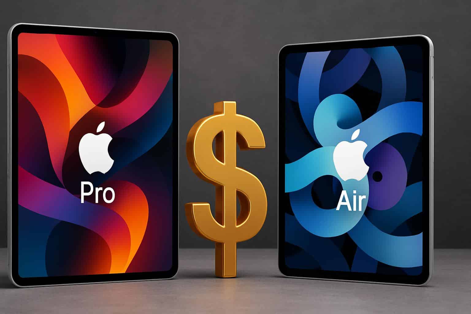 Apple iPad Pro M5 vs iPad Air price and value comparison