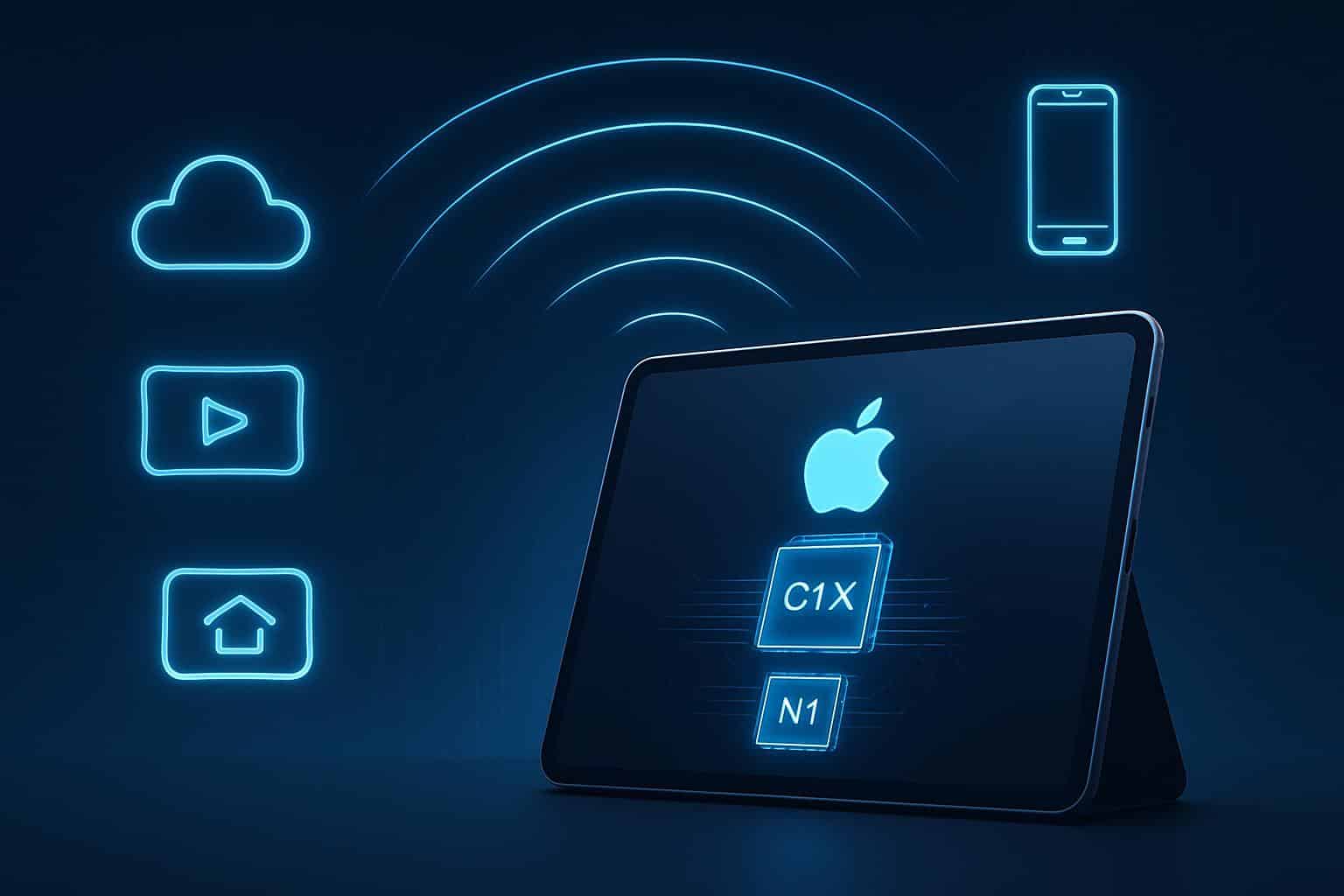 New iPad Pro highlighting smarter connectivity for faster networking and seamless pairing