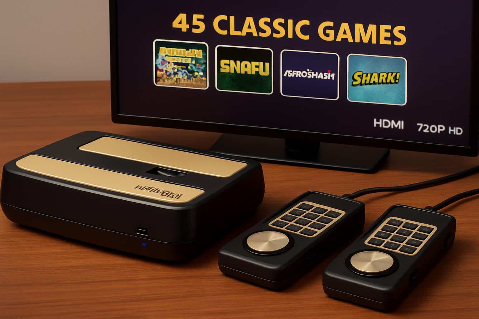 Atari and Intellivision logos with a mockup of the new Sprint console