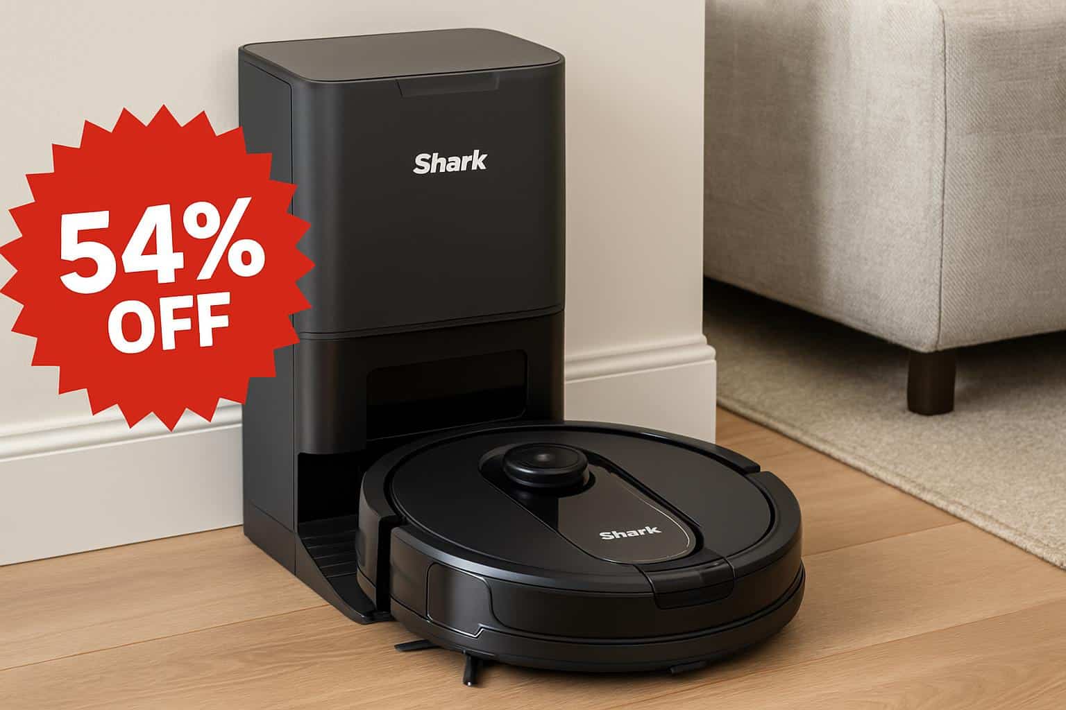 Shark AV2501AE robot vacuum on sale for 54% off