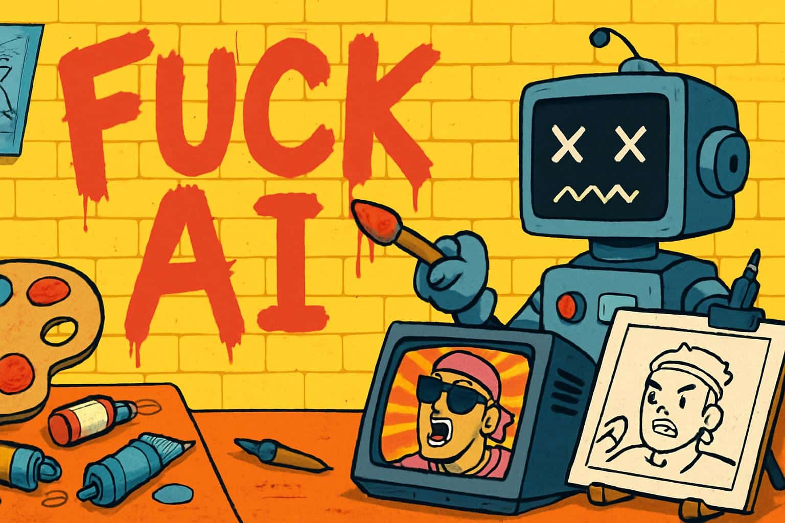 bbno$ announces 'F*ck AI' all-human ADD video promotional artwork