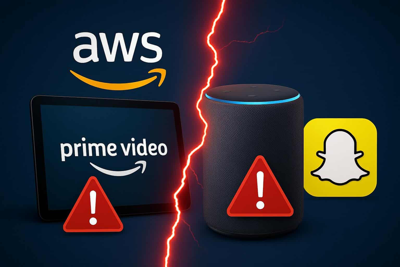 Massive AWS outage disrupts Prime Video, Alexa, Snapchat services