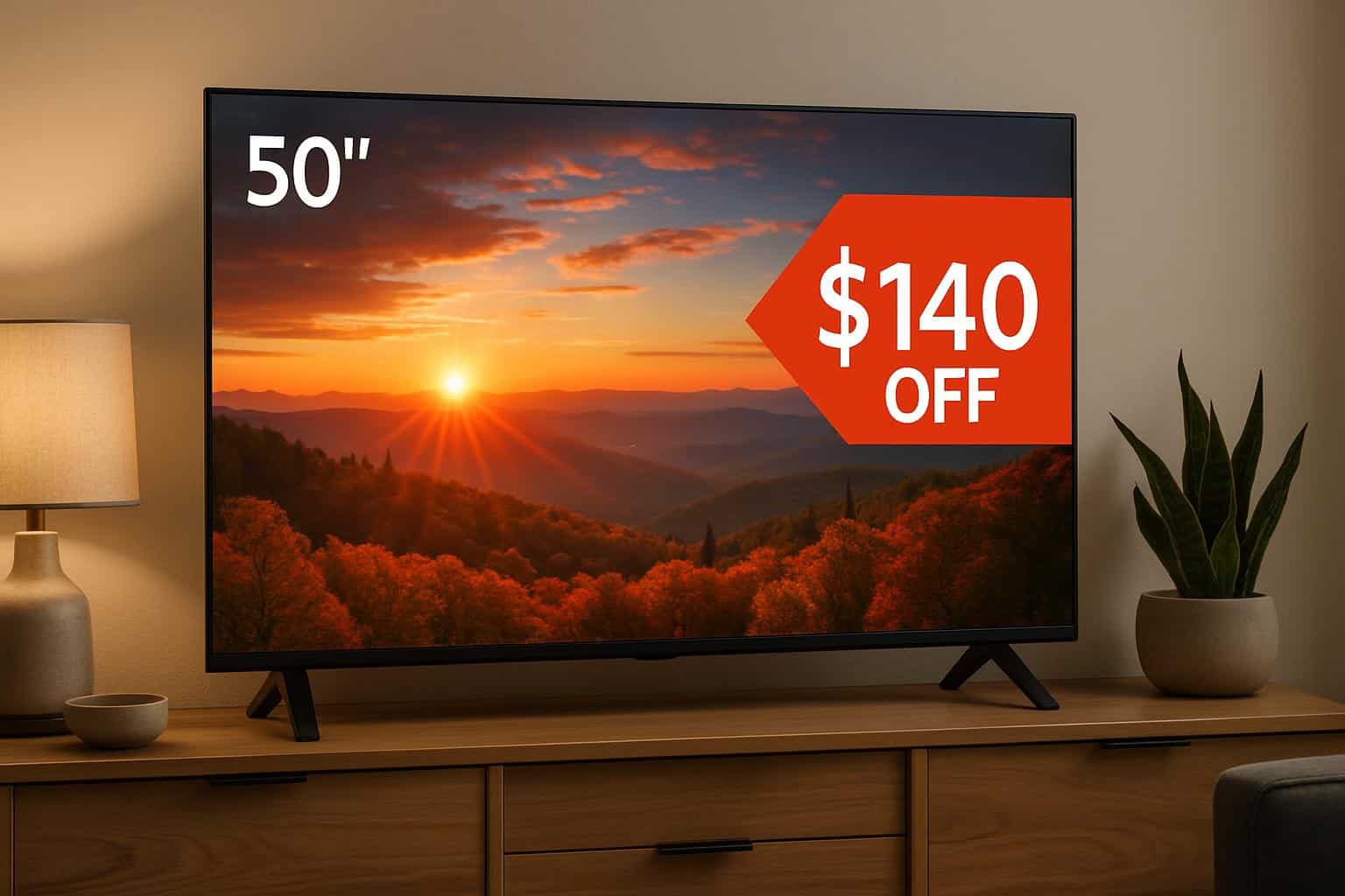 Amazon Fire TV 4 Series 50-inch 4K smart TV deal, 0 off