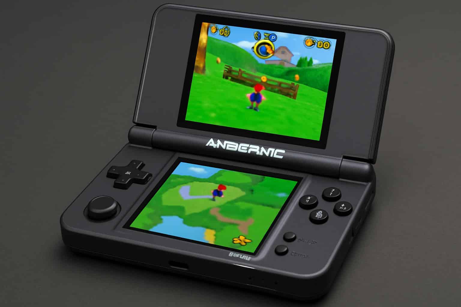 Anbernic RG DS dual-screen handheld plays Nintendo DS and 3DS games under $100