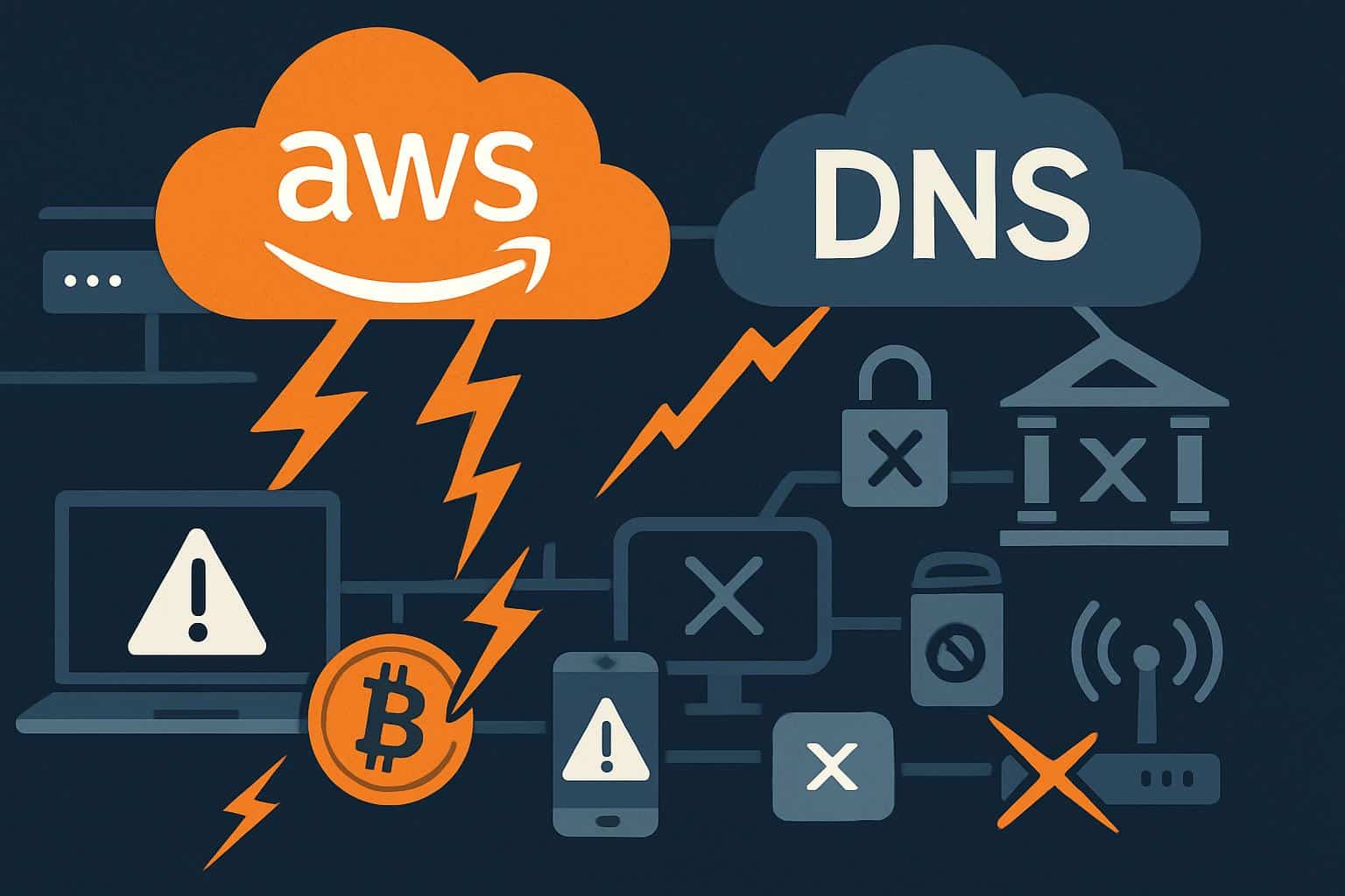 Amazon DNS outage disrupts internet services across a wide swath of websites