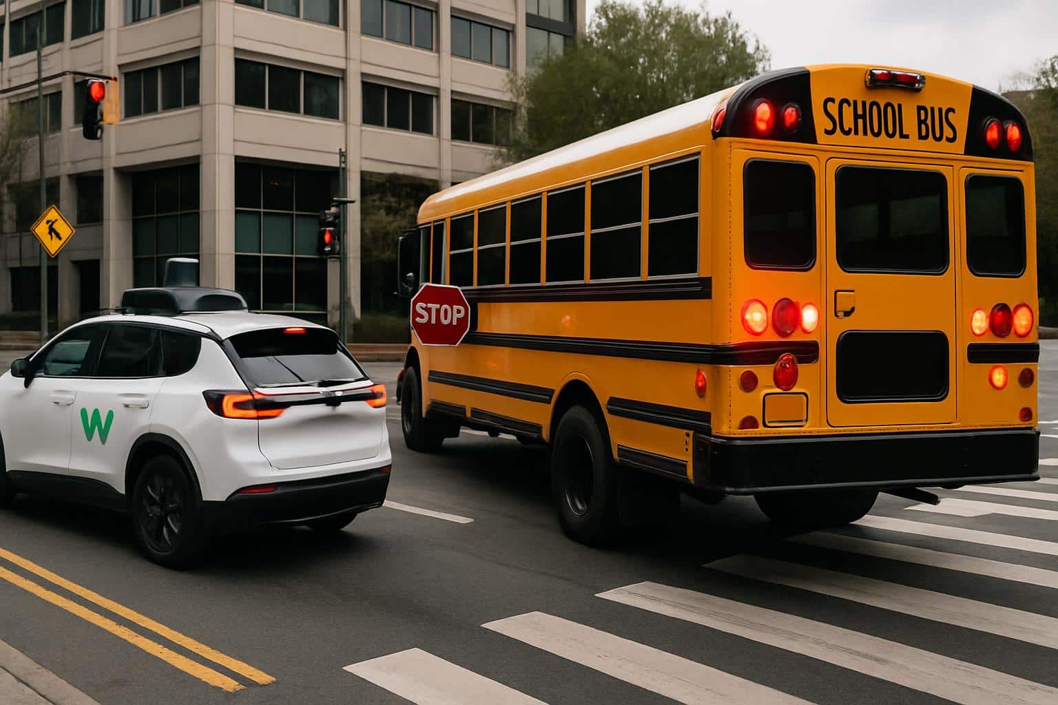 Waymo robotaxi near school bus under NHTSA investigation
