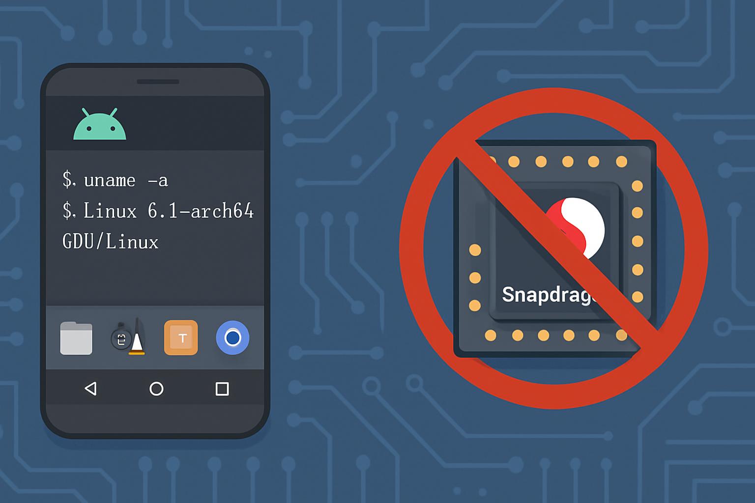 Android Linux Terminal lacks Qualcomm Snapdragon support