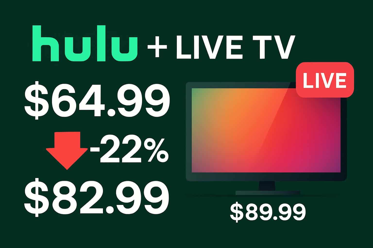 Hulu + Live TV deal: 22% off before subscription price hike