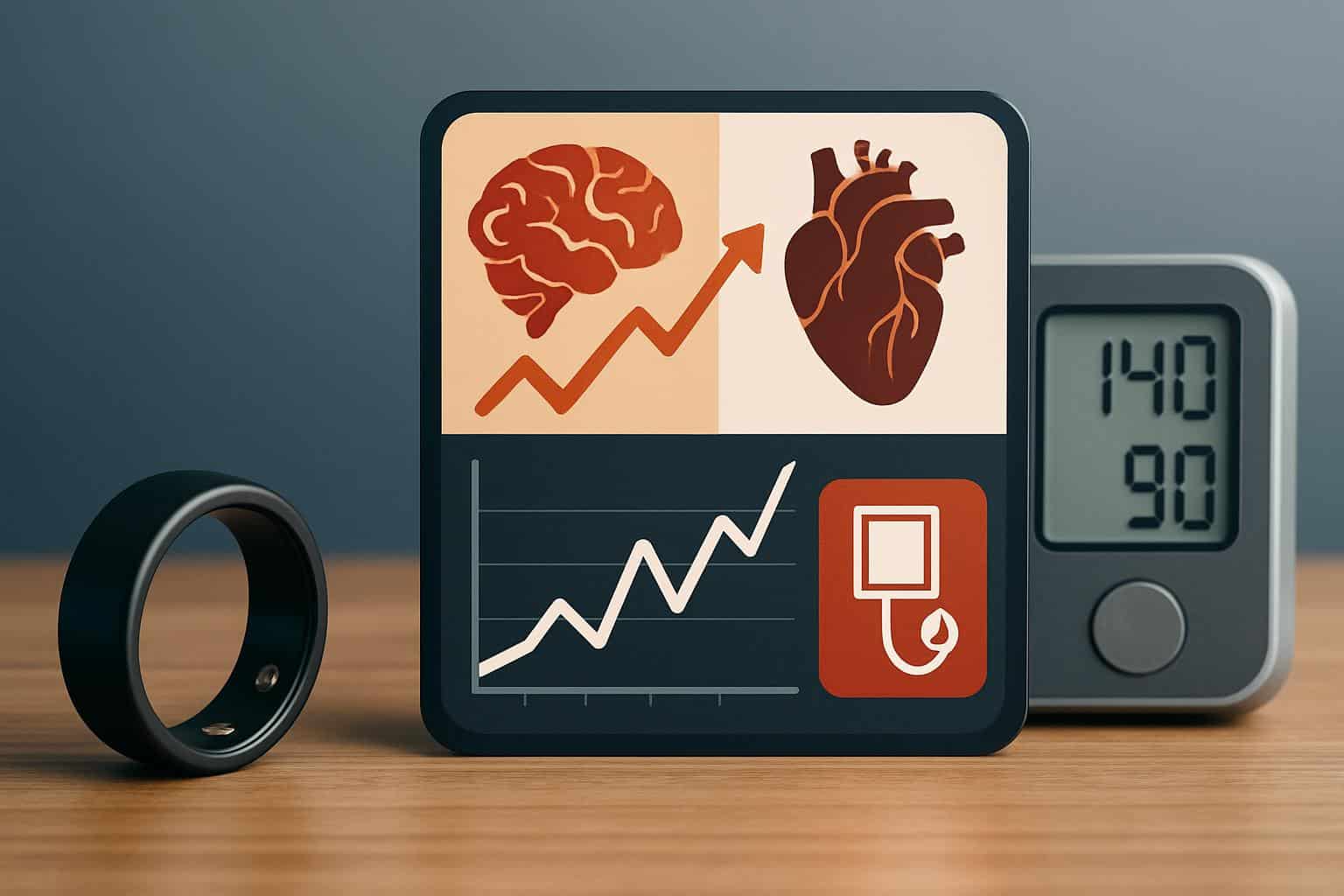 Oura Ring tracking stress and hypertension risk with wearable health metrics