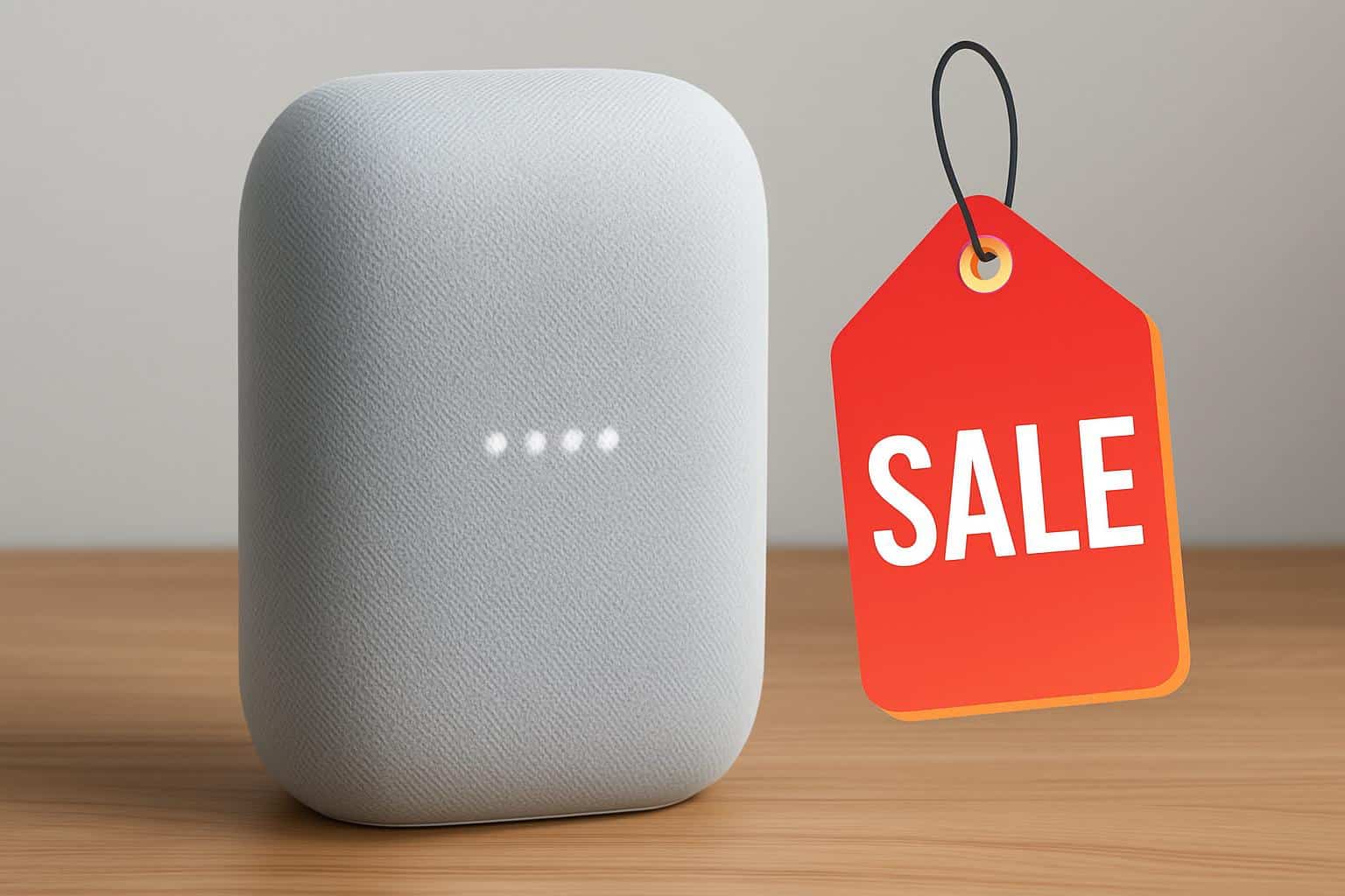 Google Nest Audio smart speaker on sale, 31% off