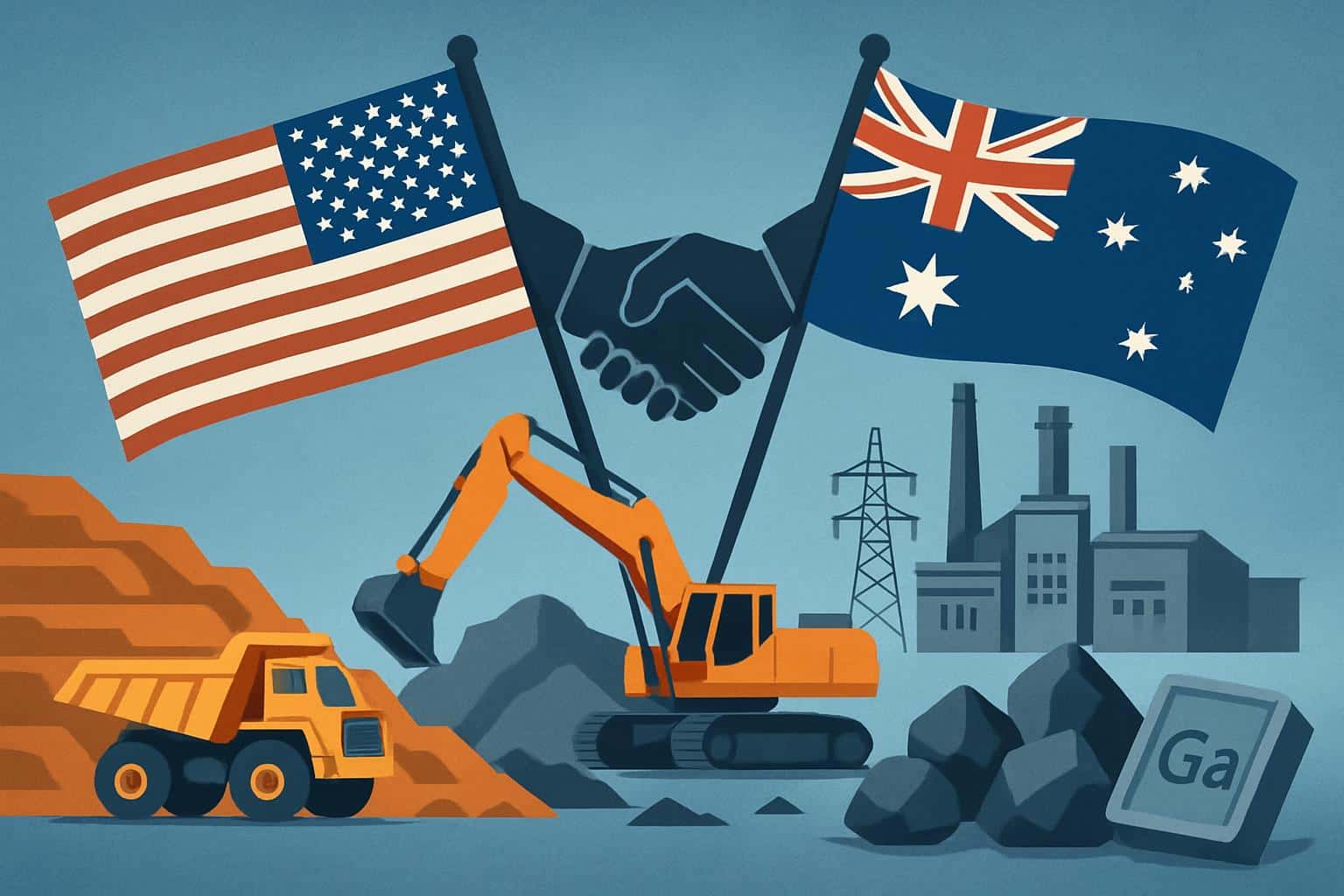 US and Australia sign B critical minerals deal with flags and rare earth mining