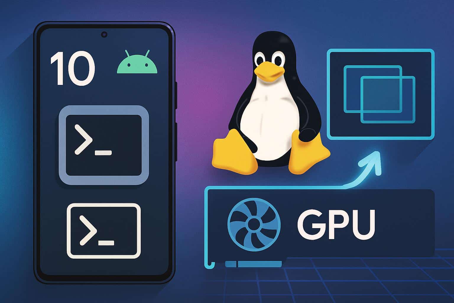 Pixel 10 with Linux apps running on Android