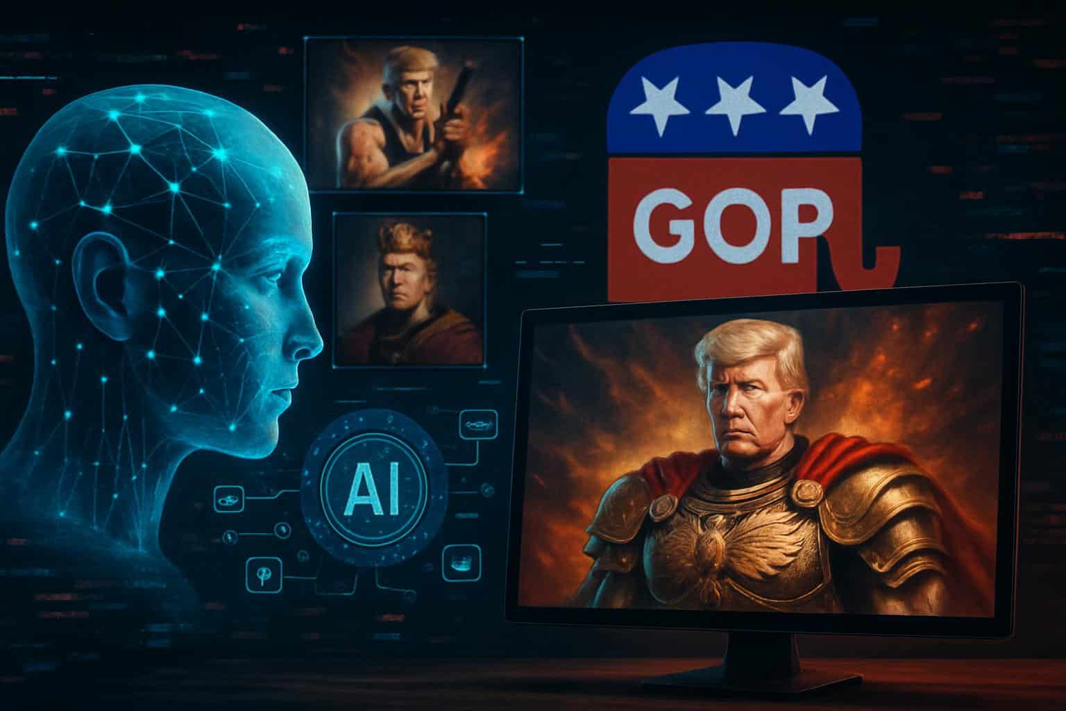 Trump and GOP leaders push AI-generated content on social media