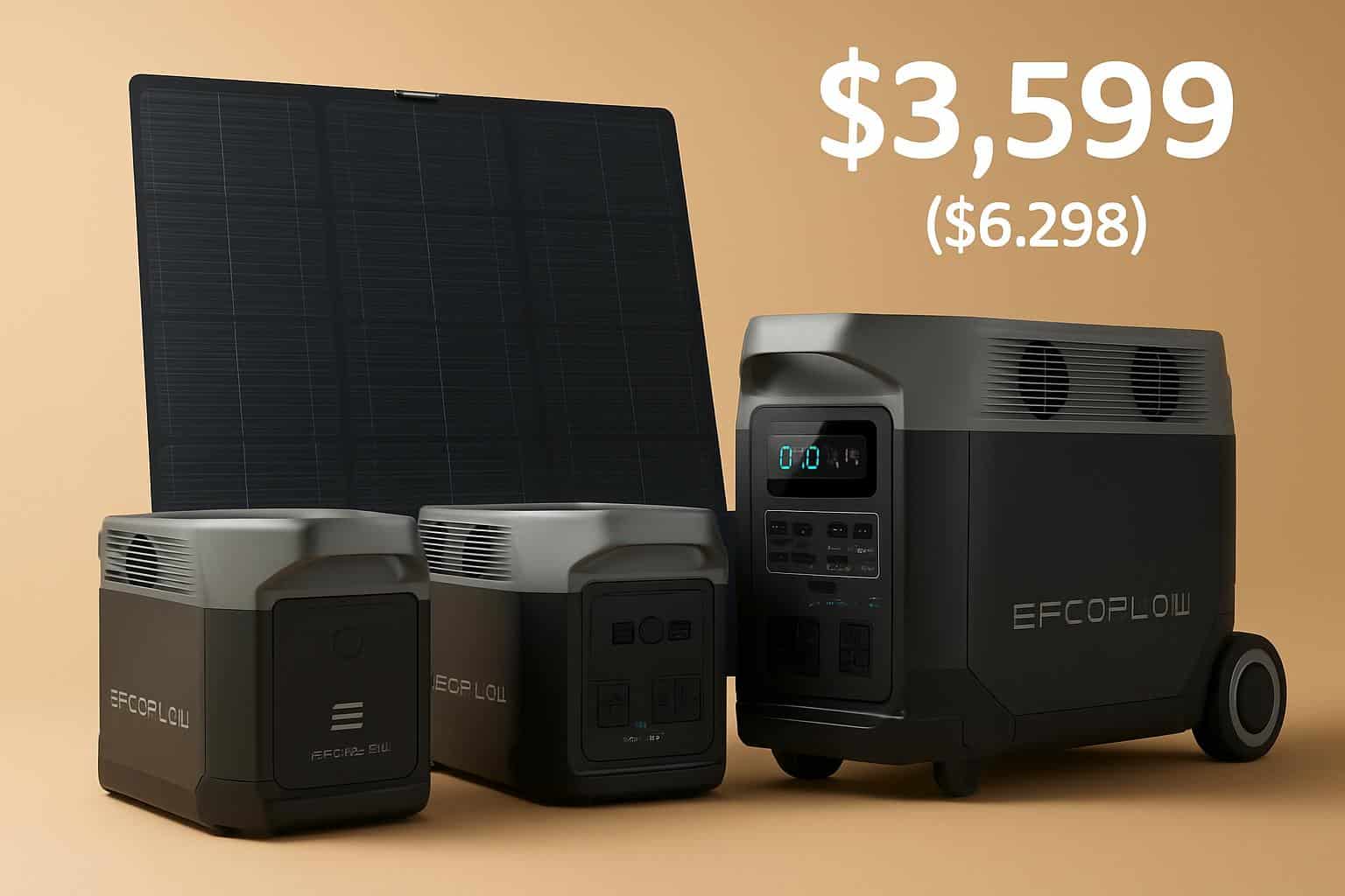 EF EcoFlow Delta Pro 3 portable power station bundle deal on Amazon, ,599