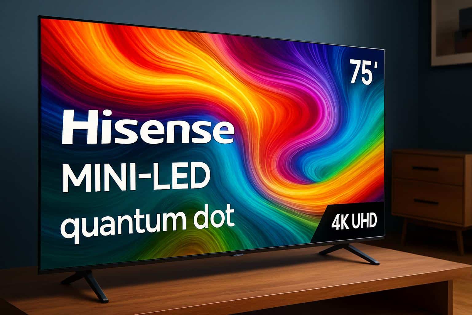 Hisense 75-inch U8 4K TV 40% off deal, big-screen television discount