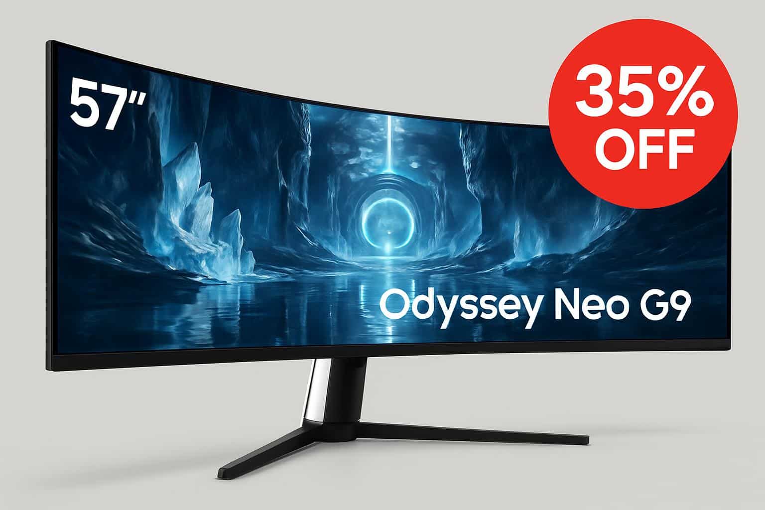Samsung Odyssey Neo G9 57-inch ultrawide gaming monitor 35% off sale