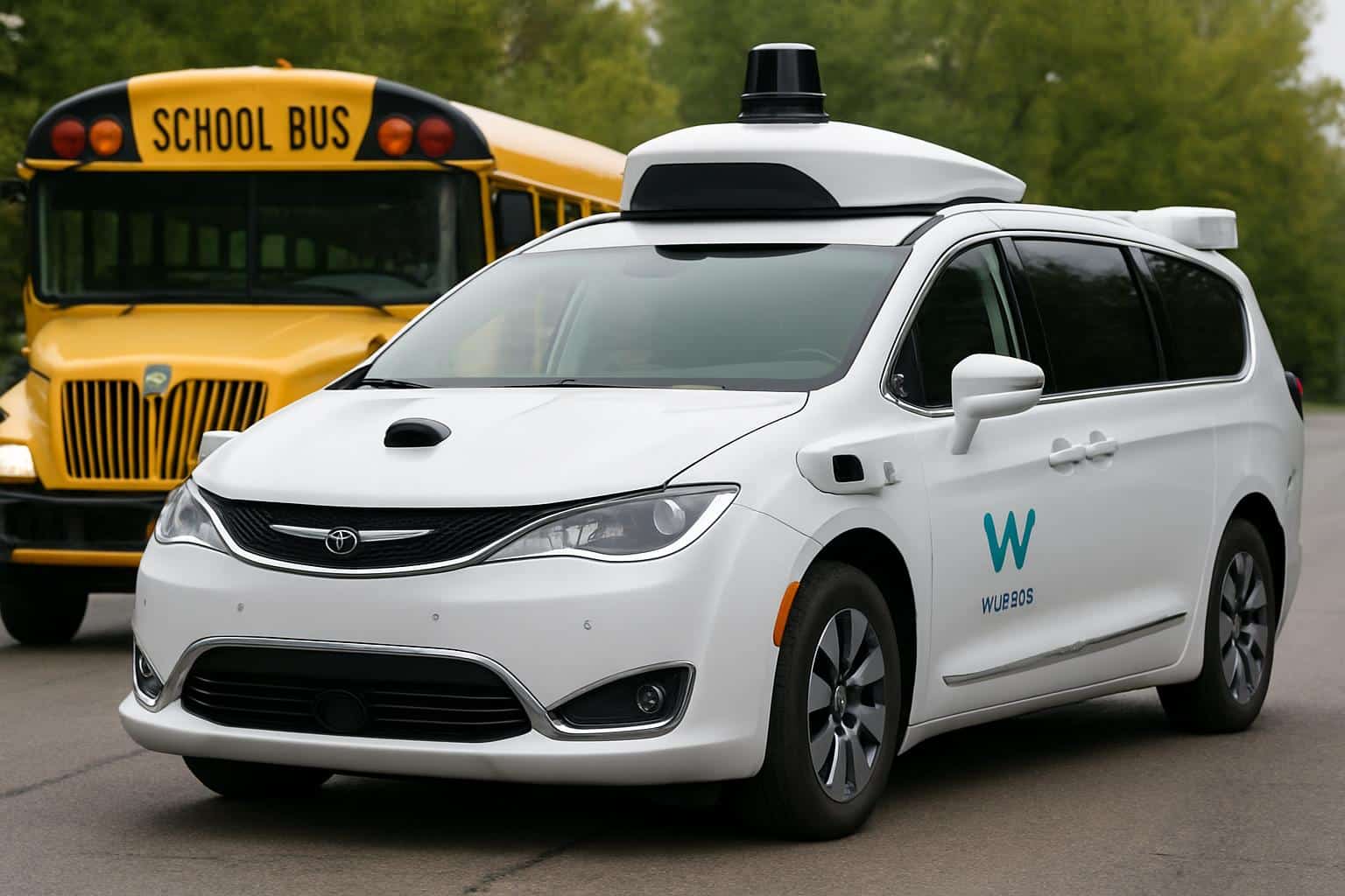 Waymo robotaxi passes stopped school bus with stop arm extended, under investigation