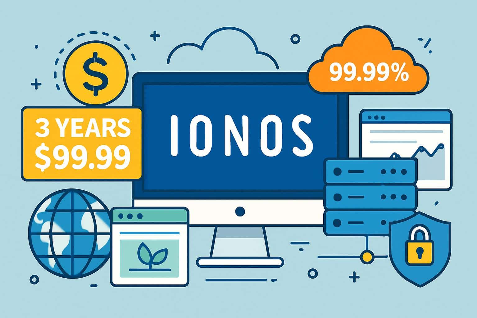 IONOS shared web hosting discount: 3-year plan for .99