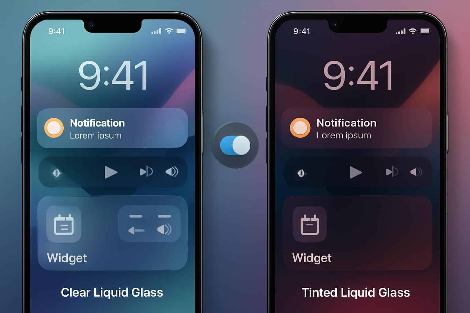 iPhone Settings showing new Tinted Liquid Glass toggle in iOS 26.1