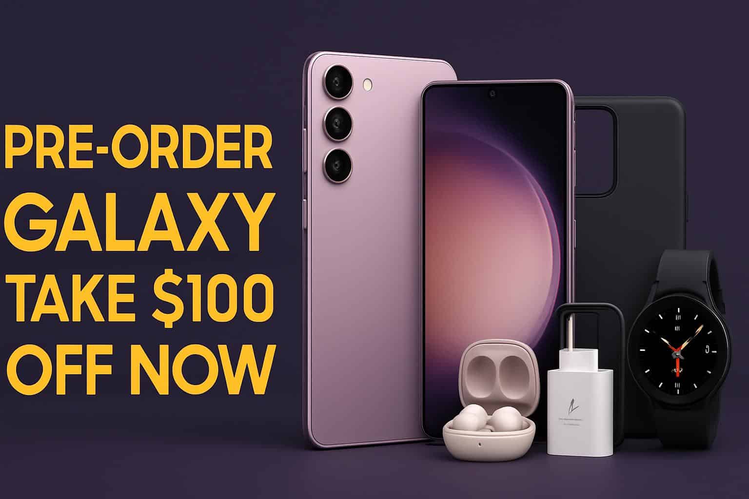 Samsung Galaxy phone pre-order deal: $100 off