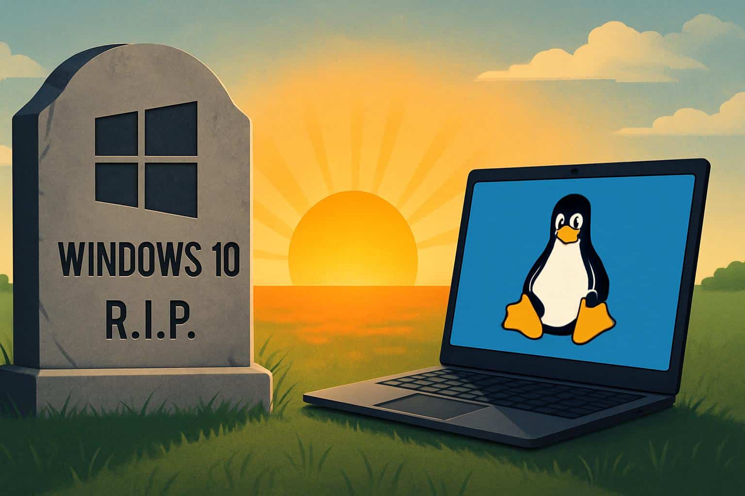 Windows 10 end of support prompts users to switch to Linux