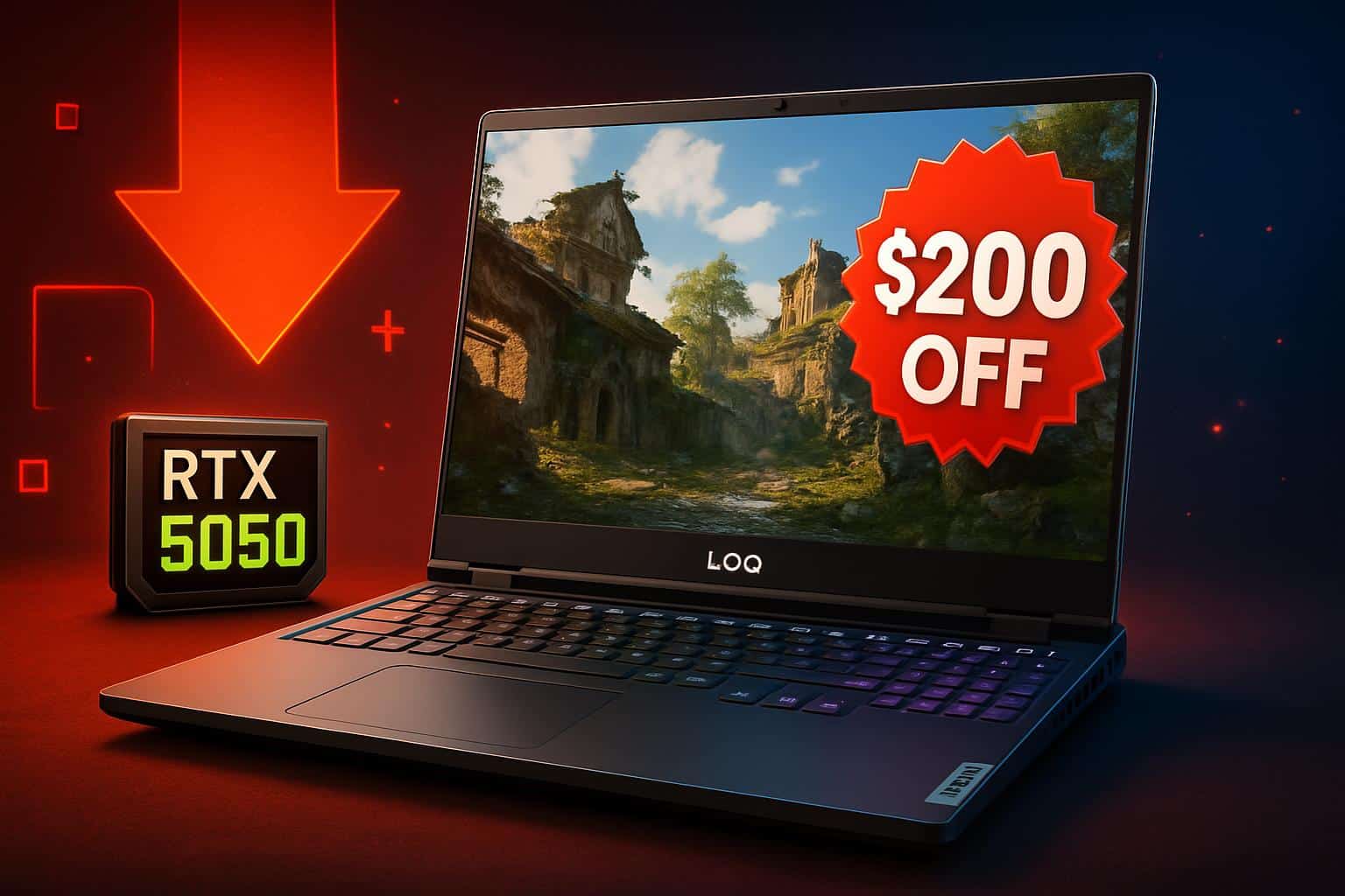 Lenovo LOQ gaming laptop deal with over 0 off