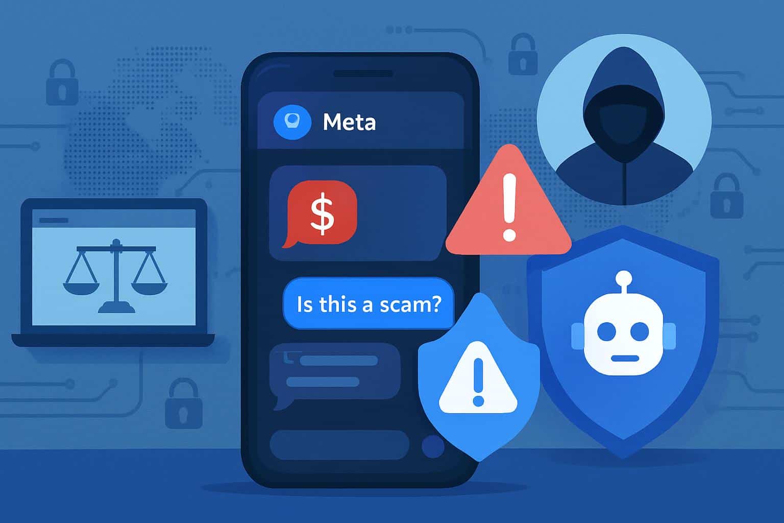 Meta AI scam review tool in Facebook Messenger