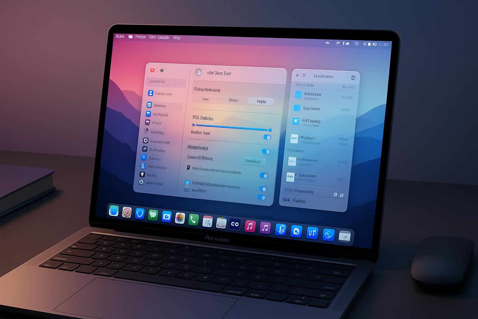 macOS Tahoe 26.1 beta 4 update highlighting new features on Mac desktop interface