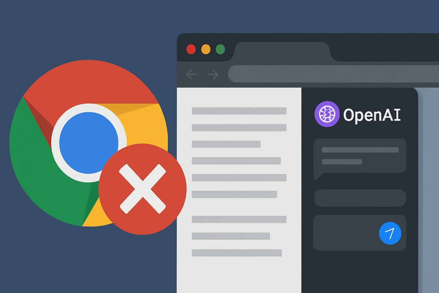 OpenAI Atlas Browser concept as a Google Chrome competitor