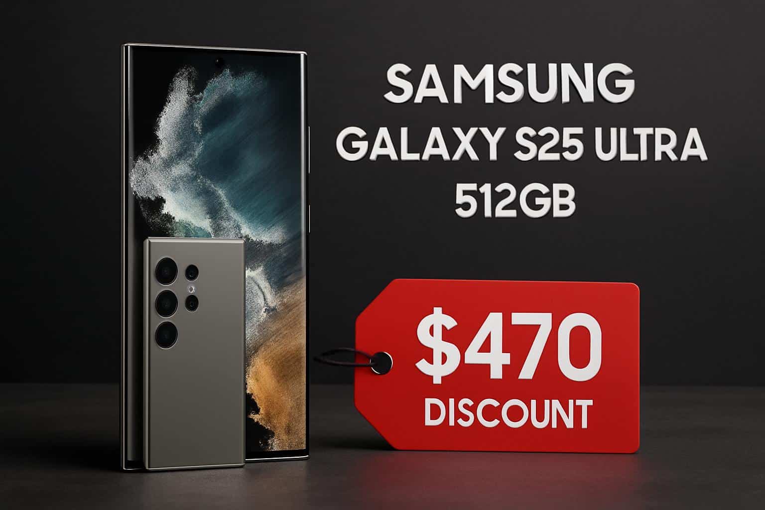 Samsung Galaxy S25 Ultra 512GB price drop: $470 off flagship phone
